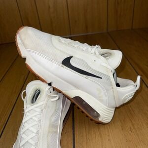 Nike Air Max 2090 Women's Running Shoes White Black Size 8.5 Sneakers